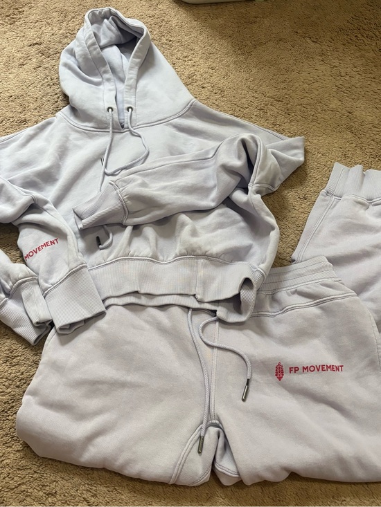 FP Movement by Free People Tops - FP Movement by Free People Lavender Crop Hoodie & Sweatpants Set